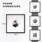 Autograph White Wood Frame with Circle White Mat - Perfect for Event Signatures, Full-Color Pen Set Included - 3 Sizes Available